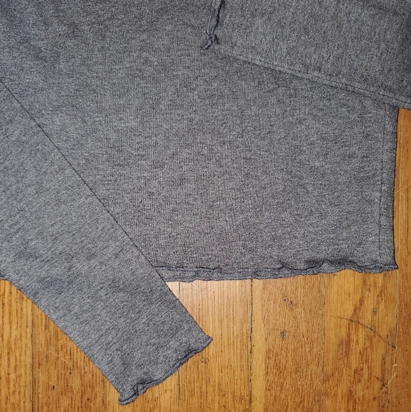 Kittenish Brown Long Sleeve Crop Top - Picture 9 of 9